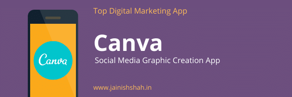 Canva is a very useful digital marketing app