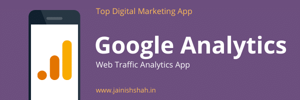 Google Analytics is a web traffic analytics app
