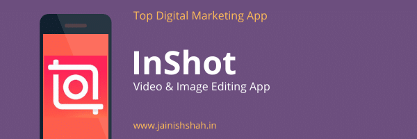 InShot is a video and image editing app that can help you in creating graphics and videos for marketing campaigns