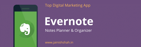 Evernote is a notes planning and organizer app