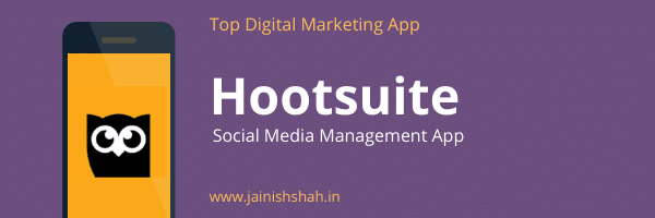 Hootsuite is a social media scheduling app