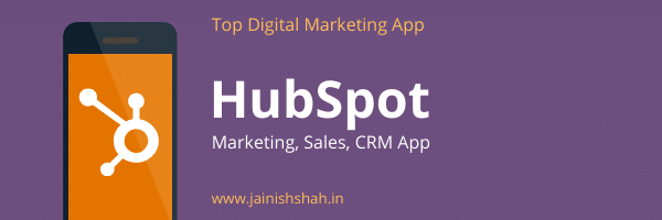 HubSpot is a marketing, sales and CRM app